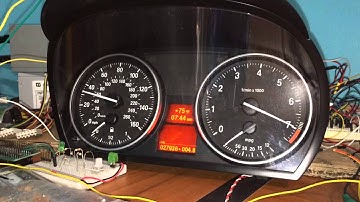 E90 cluster being driven by Can bus from an Arduino