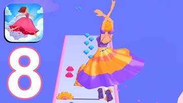 Hover Skirt: stack & dress up -Gameplay Walkthrough Part 8 Max Levels 50-56 (Android/iOS)