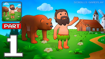 Human Evolution - Gameplay Walkthrough Part 1 - Evolve from Ancient to Future (iOS, Android)