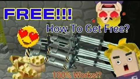 How To Get Gatling Gun "FREE" 2022!!!? 😱😱👑 - 💯 Real??? | Blockman Go | SkyBlock |