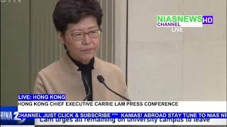 Live: carrie lam press conference, protest in hong kong november 19,
2019