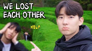 Two Awkward Guys Get Lost In A Maze l Jeju Island EP02