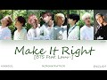 Hanromeng bts   make it right feat lauv color coded lyrics