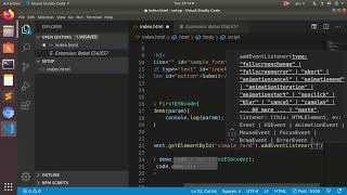 First ES6 program in VS code