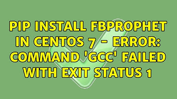 pip install fbprophet in centos 7 - error: command 