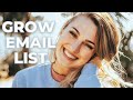 8 Tips I've Used to Grow My Email List to 40k+ People | My 2023 Business Strategy