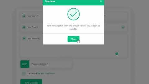 Contact form with validation and send email in PHP