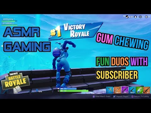 Asmr Gaming Fortnite My 1st Solo Squads Victory Alone - asmr gaming roblox island royale fortnite 1st time playing mouse