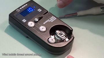 how to use the digital tension gauge bottom thread