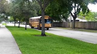 2008 ic re school bus passing by