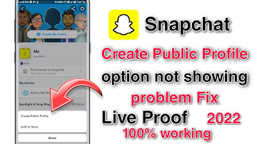 How To Get Public Profile On Snapchat | Snapchat Public Profile Not Showing Problem Fix #snapchat