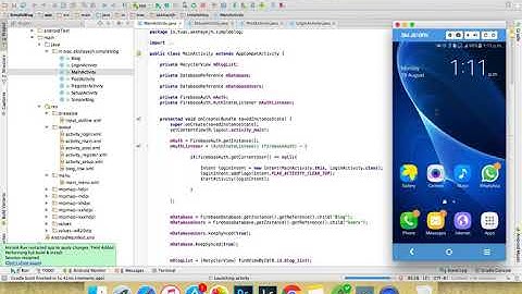 31 Android Studio Firebase Tutorial   Simple Blog App   Finish Account Setup    Part 12