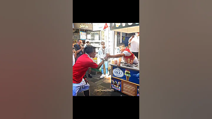 "iShowSpeed Gets trolled by Turkish Ice Cream Man" 💀😂 #ishowspeed #speedylive #funny #shorts #irl