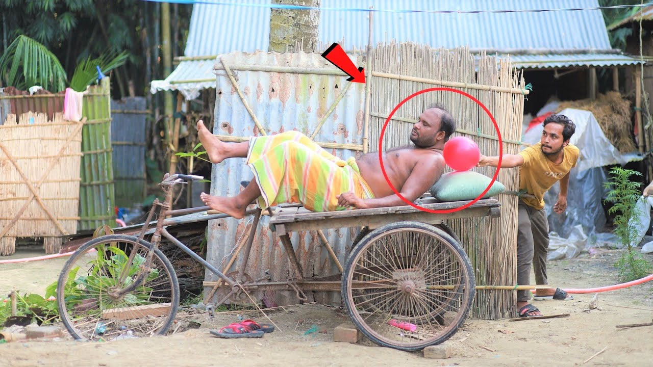 Popping Balloons On Head Prank! New Funny Jokes Video For Laughing!! Part- 4