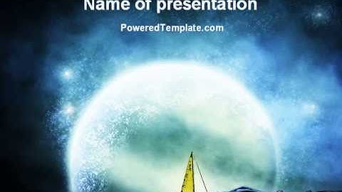 Moonlit PowerPoint Template by PoweredTemplate.com