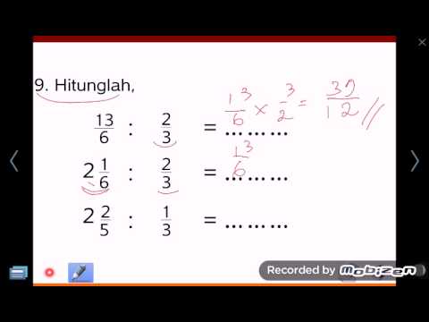 Matematika Sd Kelas 6 Pecahan Cepat 5 Kali Bagi Youtube