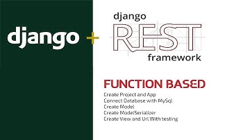 Django Rest API   CRUD   GET, POST, PUT and DELETE  -  FUNCTION BASED