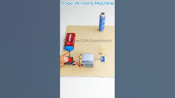 Rope Winding Machine • Dc Motor | #dcmotor #tech #youtubeshorts #dcmotorproject
