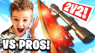 6 Year Old Warzone Sniper CHALLENGES Pro Snipers! 😱 *Absolute Chaos*