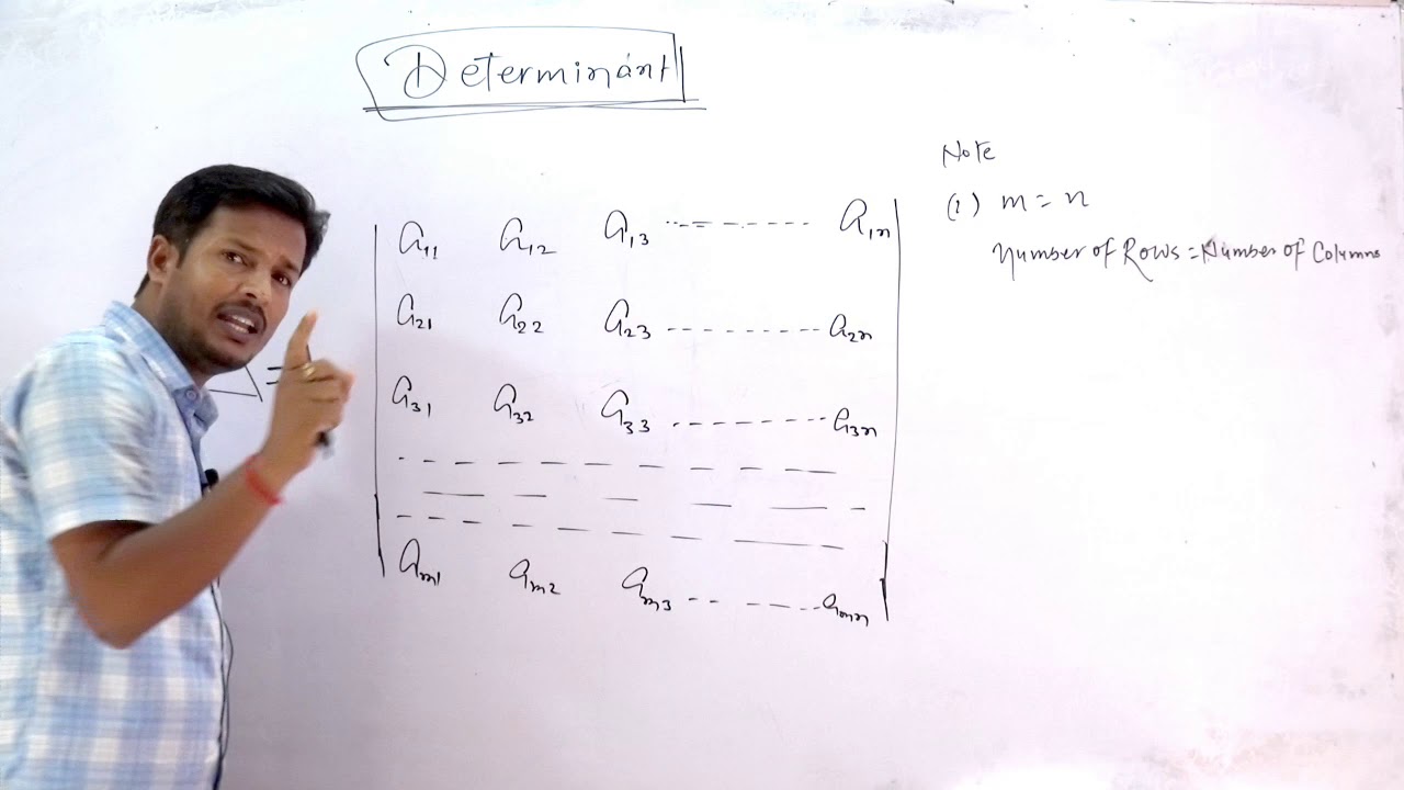 Determinant part 1 class 12th by ak samrat sir - YouTube