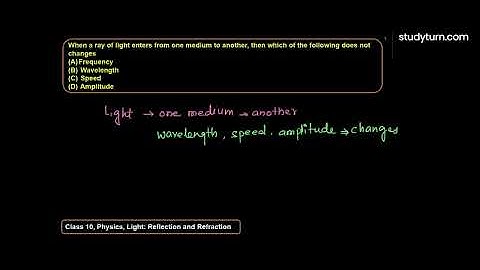 When a ray of light enters from one medium to another, then which of the following does not change?