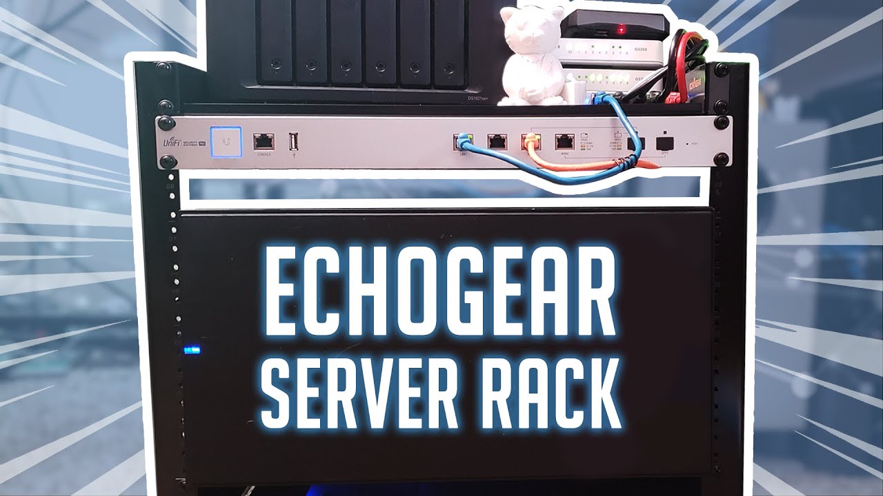 My First Server Rack: Echogear 10U (EGAV-PROF10) - YouTube