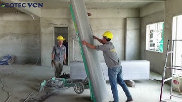 QUÁ TRÌNH LẮP ĐẶT TẤM TƯỜNG ACOTEC