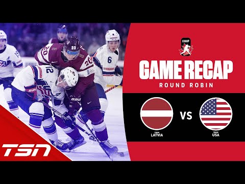 Latvia vs. USA - 2023 World Juniors Highlights