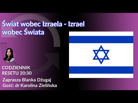 Świat wobec Izraela - Izrael wobec Świata - Blanka Dżugaj - dr Karolina Zielińska #CodziennikReseru