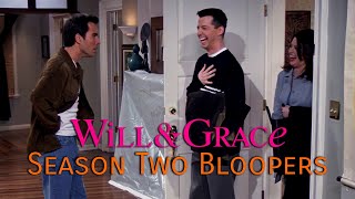 Will & Grace Season 2 Bloopers - 4K Upscale Using Machine Learning