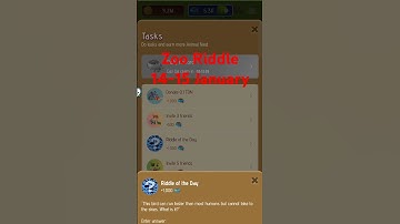 Zoo Riddle Of The Day | 14-15 January| #zoo #riddle #telegram