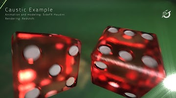 Redshift Caustics Example in Houdini