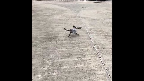 3d printed drone testing flight,