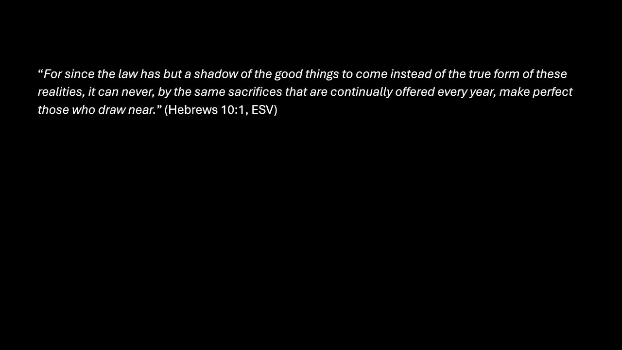 Survey of the Bible - Leviticus (Part 1)