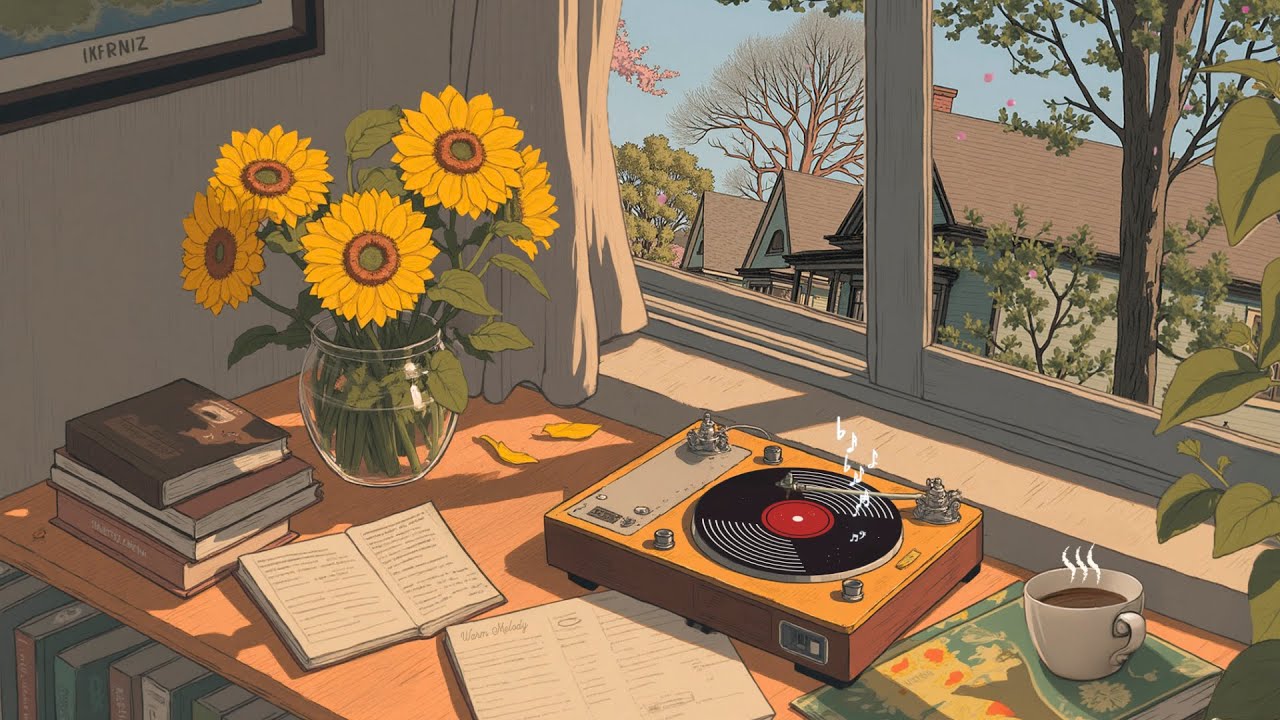 March Peaceful Corner 🌻☕ Lofi Study Mix for Relax, Calm Music & Slow Living Ambience