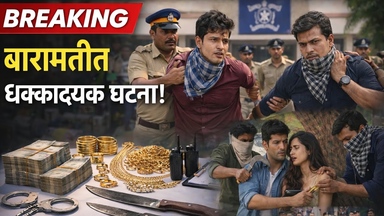 बारामतीत प्रेमी युगुलावर हल्ला | सोने-रोख लुटणारे आरोपी अटकेत | तांदुळवाडी परिसरातील धक्कादायक घटना