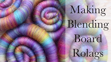 Questionable Blend 10 - Hawaiian Dreams from World of Wool. Making Blending Board Rolags