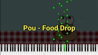 Pou - Food Drop (Funny Song - Bendsound) [Piano MIDI] Resimi