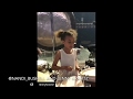 9 year old drummer jams with Lenny Kravitz at the O2 Arena in London - Nandi Bushell