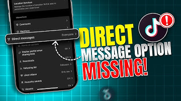 How to Fix Direct Message Option Missing in TikTok | TikTok DM Not Working on iPhone
