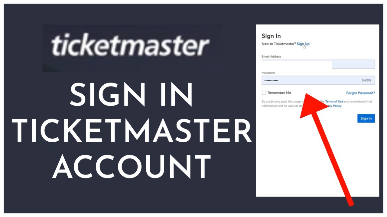 Ticketmaster Login How To Login Sign In Ticketmaster Account Online