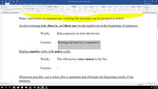 Avoiding Wordiness