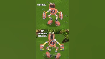 Rare Wubbox on plant island - Original VS 90° INVERTED body parts  | My Singing Monsters