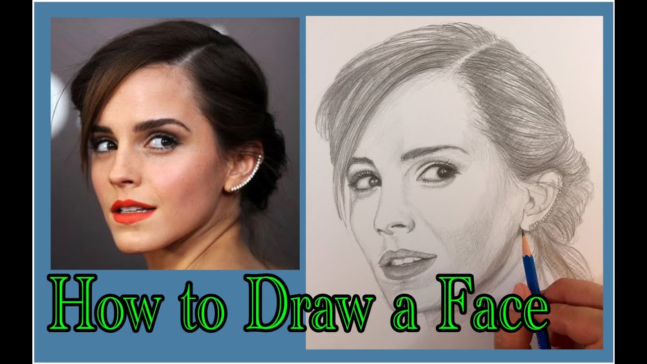 An Easy Way To Draw Emma Watson Youtube