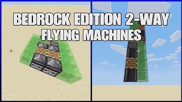2 way flying machines tutorial [minecraft bedrock 1.21]
