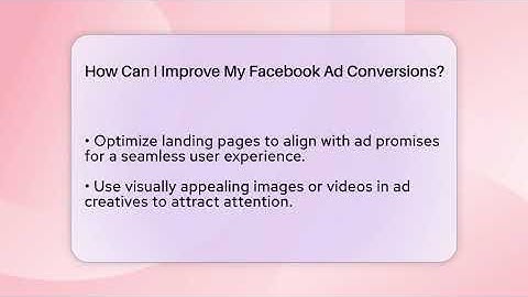 How Can I Improve My Facebook Ad Conversions? - Everyday-Networking