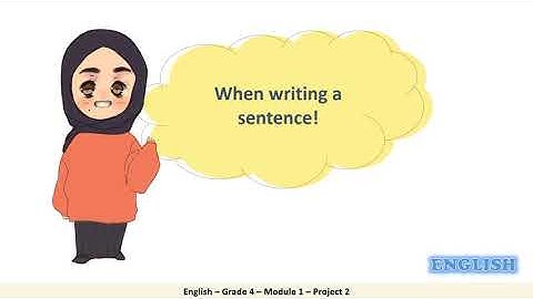 Grade 4 – English  – Module 1 – Project part 2