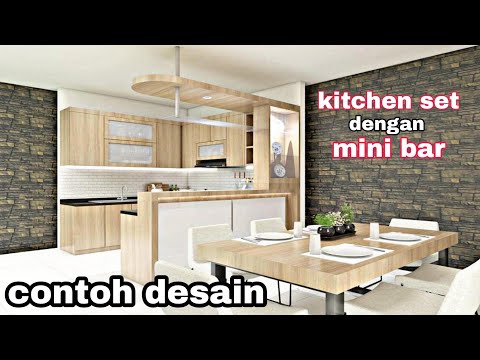 Video: Dapur Sudut Dengan Meja Bar (49 Foto): Desain Kitchen Set Kecil, Memilih Dapur Kecil Berbentuk L Untuk Apartemen Studio