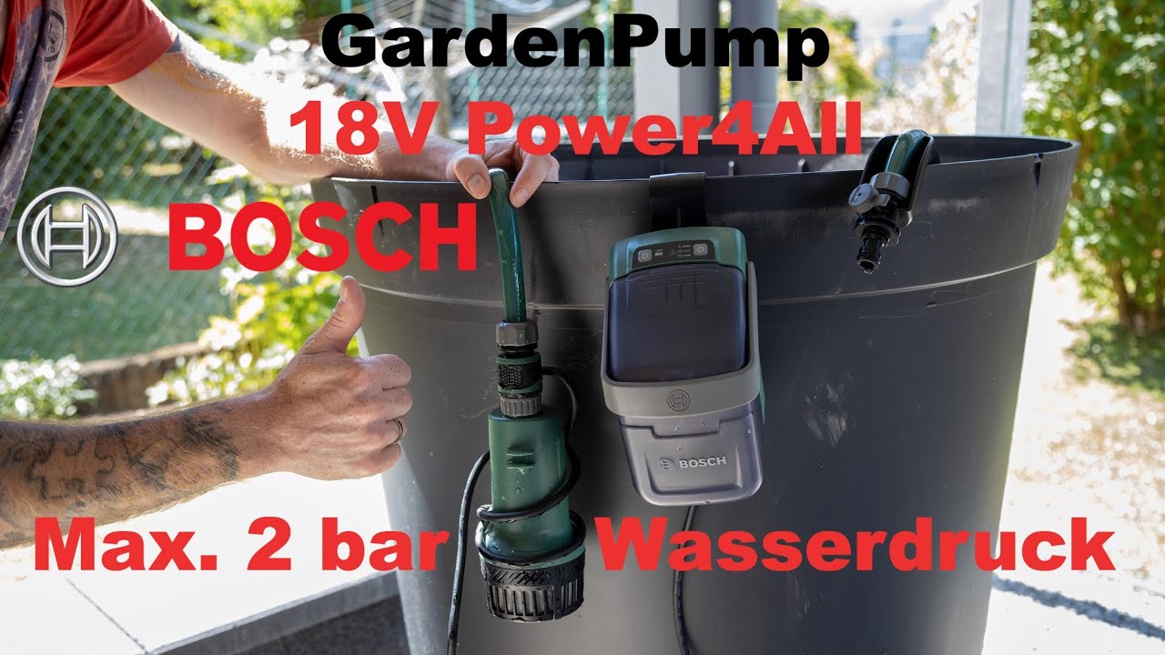 Bosch Wasserpumpe, GardenPump 18-Volt-System