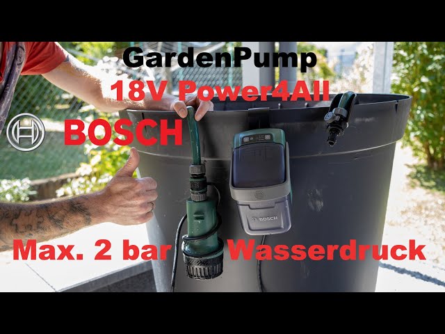 Eine Akku-Wasserpumpe von Bosch? Die Bosch GardenPump 18 im Test